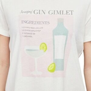 NEW Wildfox Gin Gimlet Charlie Crop Tee Small